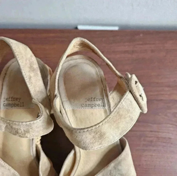 Jeffrey Campbell Amma Wicker Heeled Sandals Size 7 - Picture 3 of 9